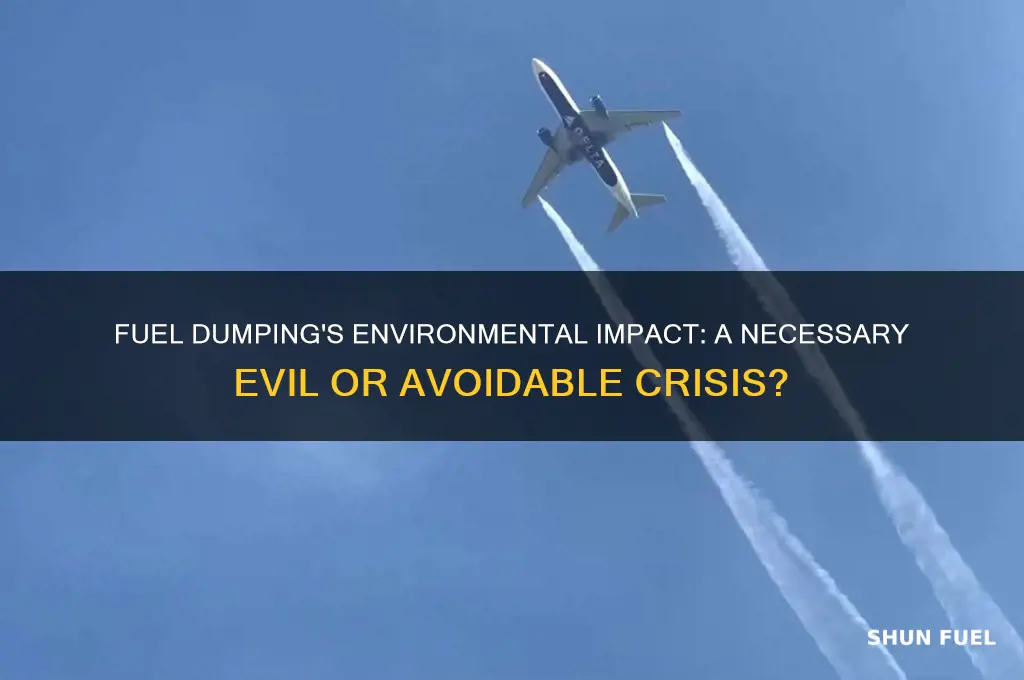 how bad is fuel dumping