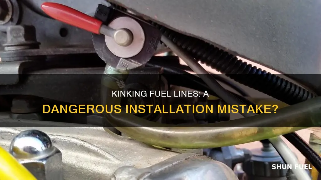 how bad is kinking a nylon fuel line while installing