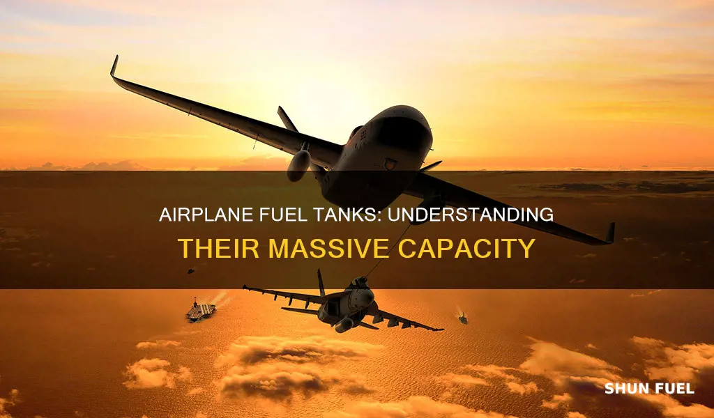 how big are airplane fuel tanks
