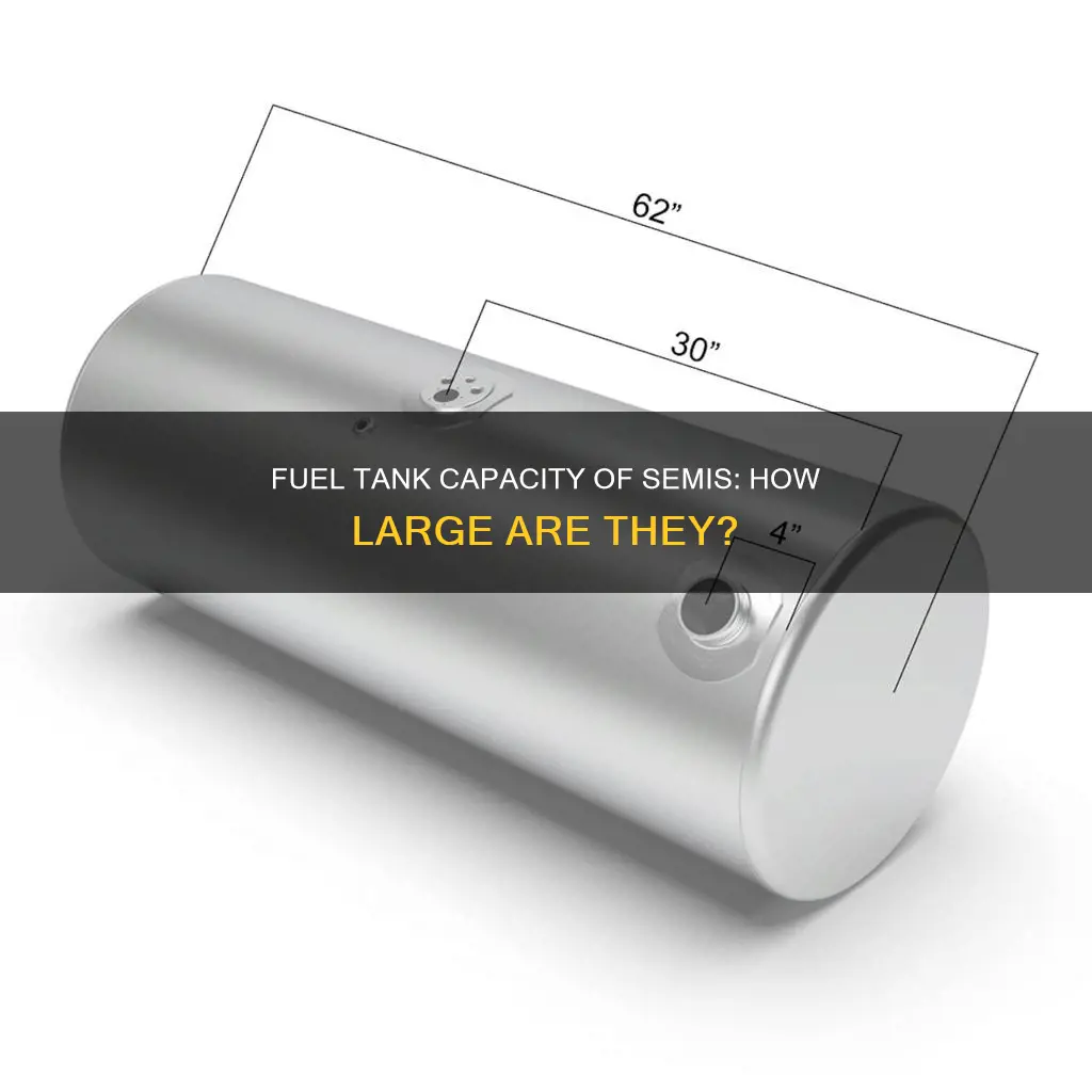 how big are fuel tanks on semis