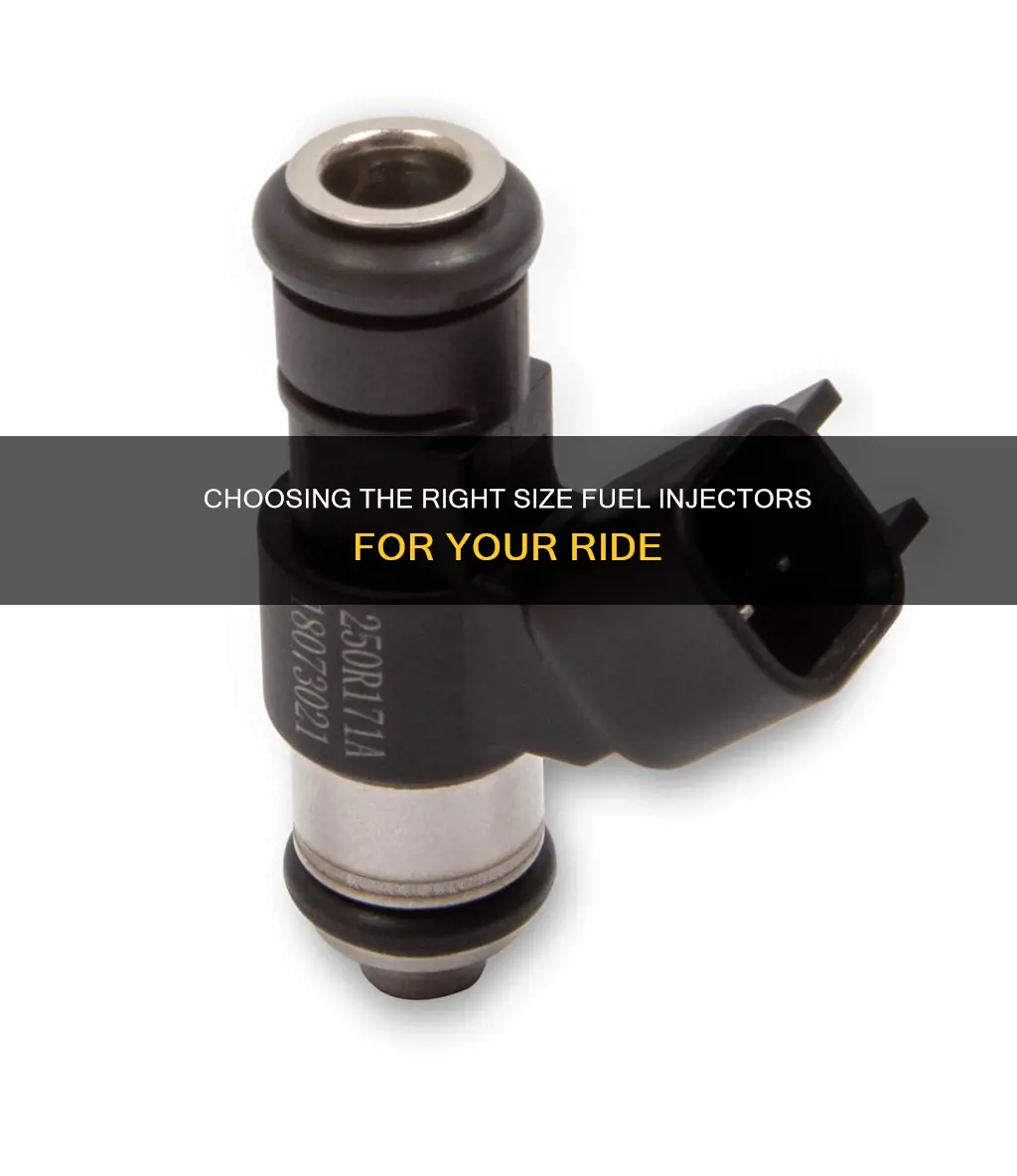 how big fuel injectors do i need