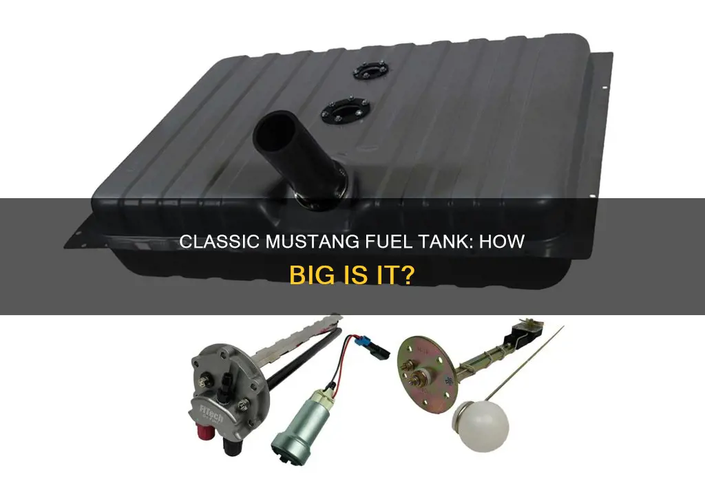 how big is a 1965 mustang fuel tank