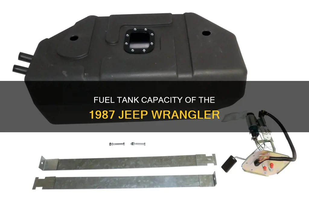 how big is a 1987 eep wrangler fuel tank