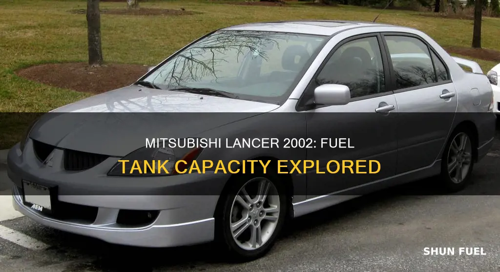 how big is a 2002 mitsubishi lancer fuel tank