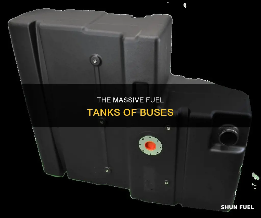 how big is a bus fuel tank