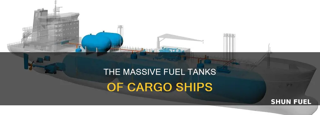 how big is a cargo ship fuel tank