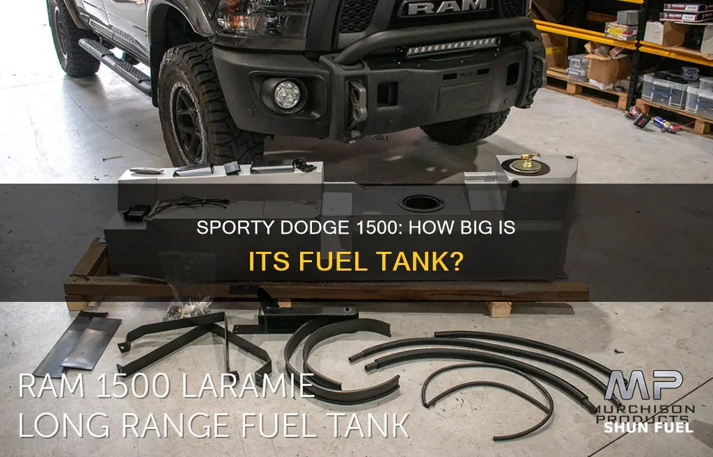 how big is a dodge 1500 sport fuel tank