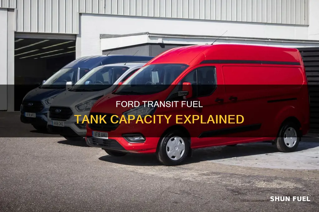 how big is a ford transit fuel tank