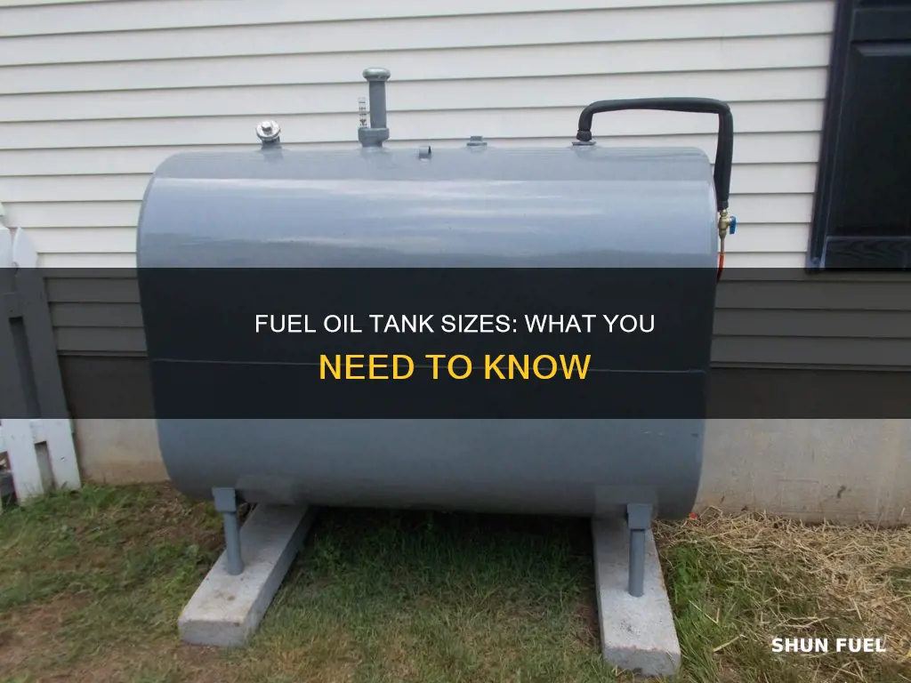 how big is a fuel oil tank