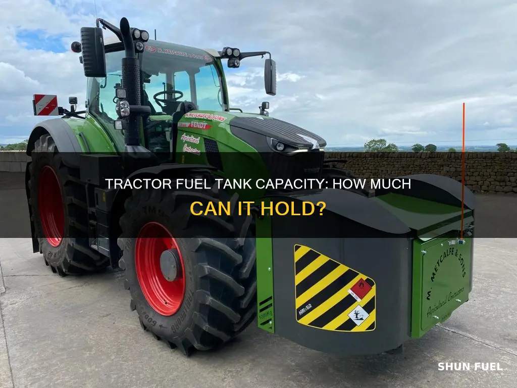 how big is a fuel tank in tractor
