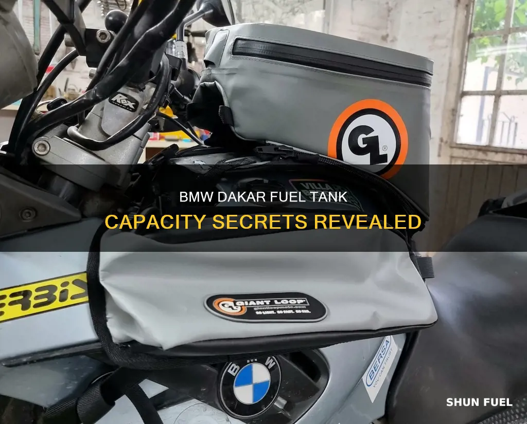 how big is a fuel tank on a bmw dakar