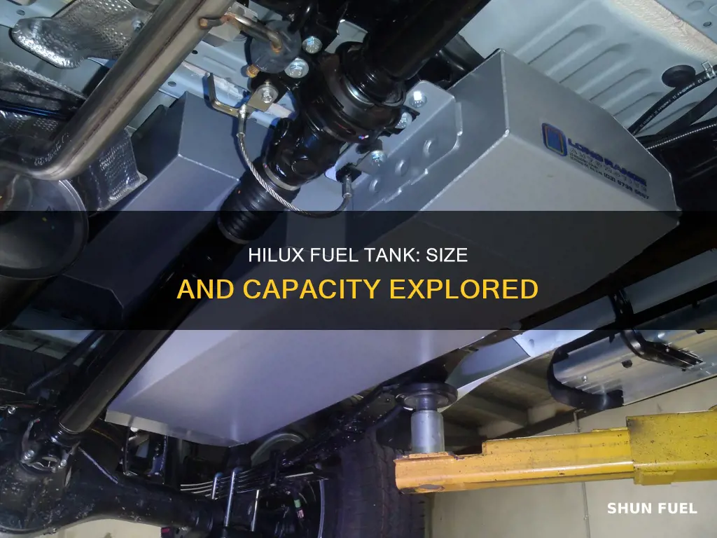 how big is a hilux fuel tank