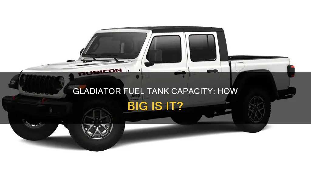 how big is a jeep gladiator fuel tank