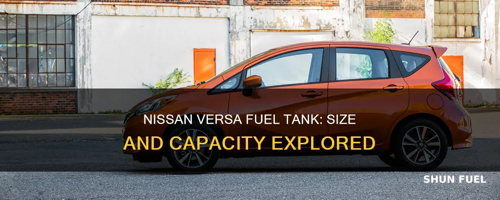how big is a nissan versa fuel tank