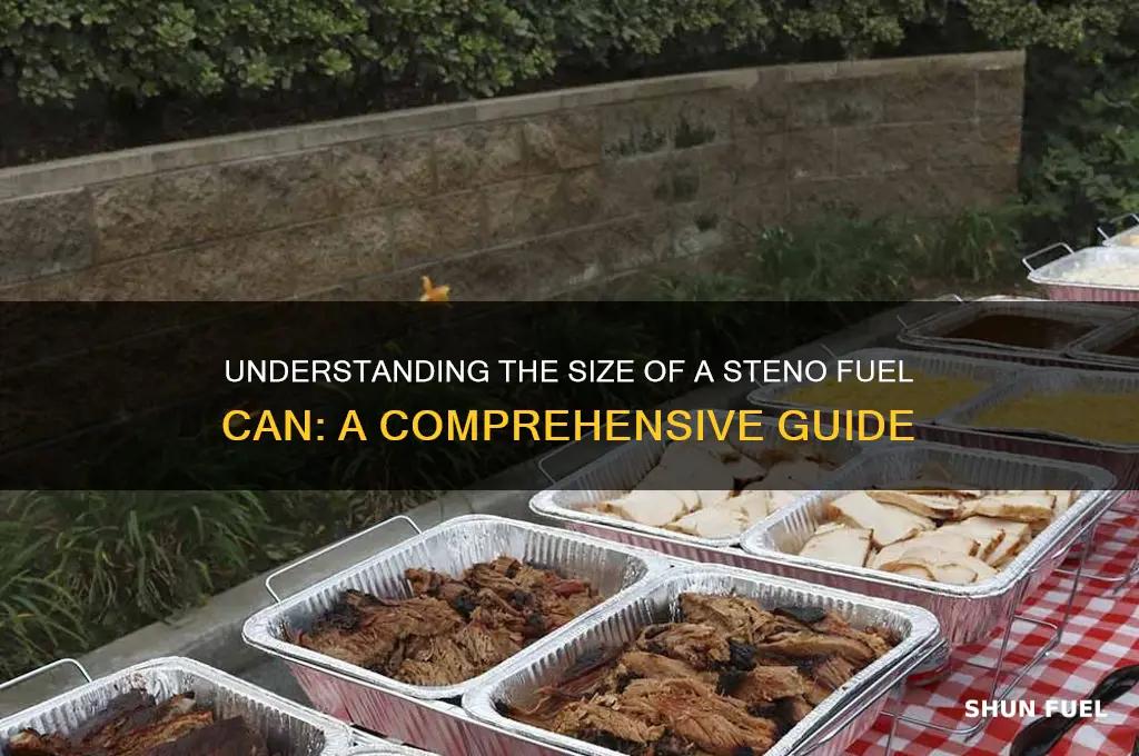 how big is a steno fuel can