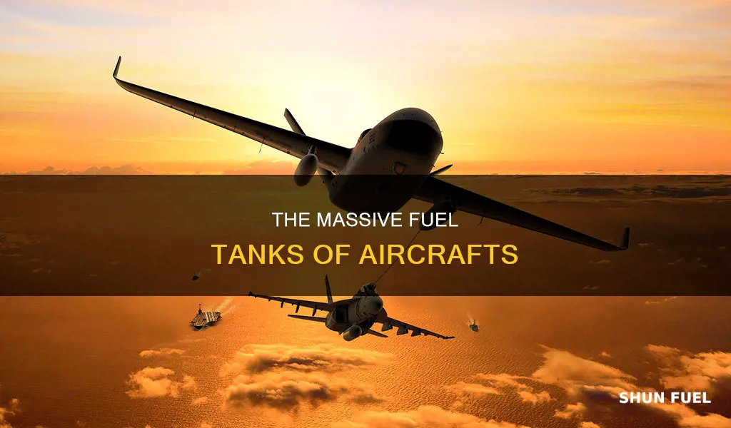 how big is an aeroplane fuel tank