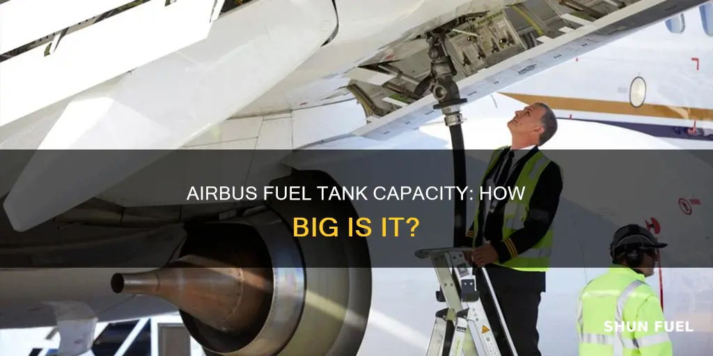 how big is an airbus fuel tank