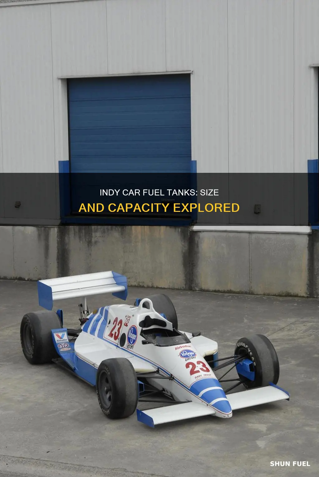 how big is an indy car fuel tank