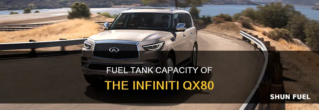 how big is fuel tank infiniti qx80