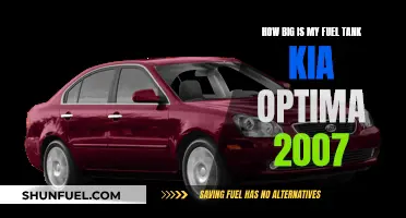 Fuel Tank Capacity of Kia Optima 2007 Models