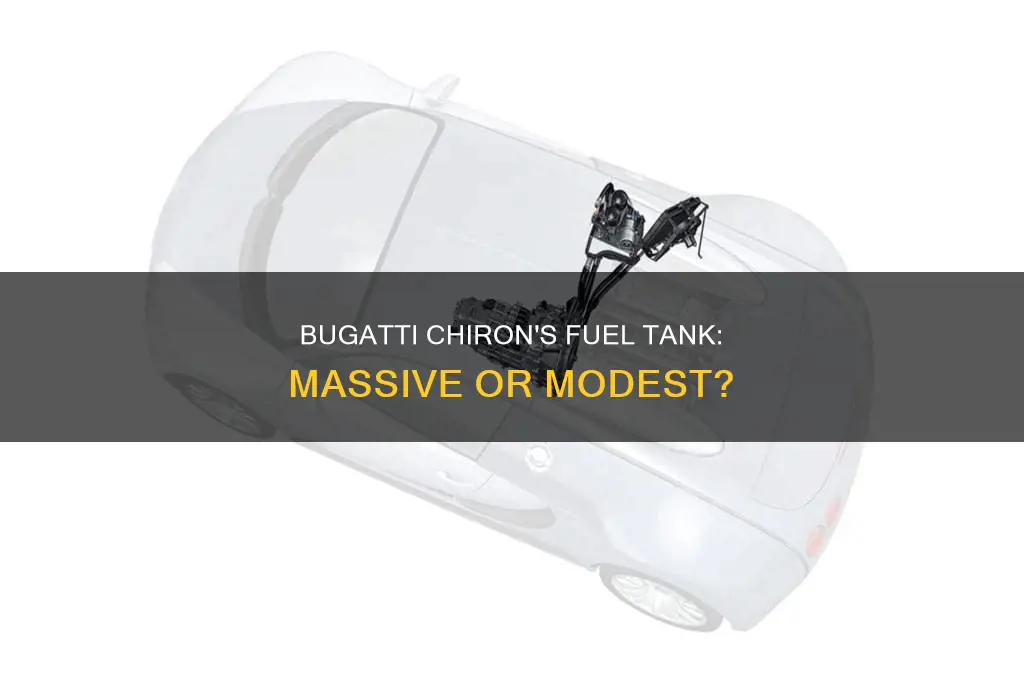 how big is the bugatti chiron fuel tank