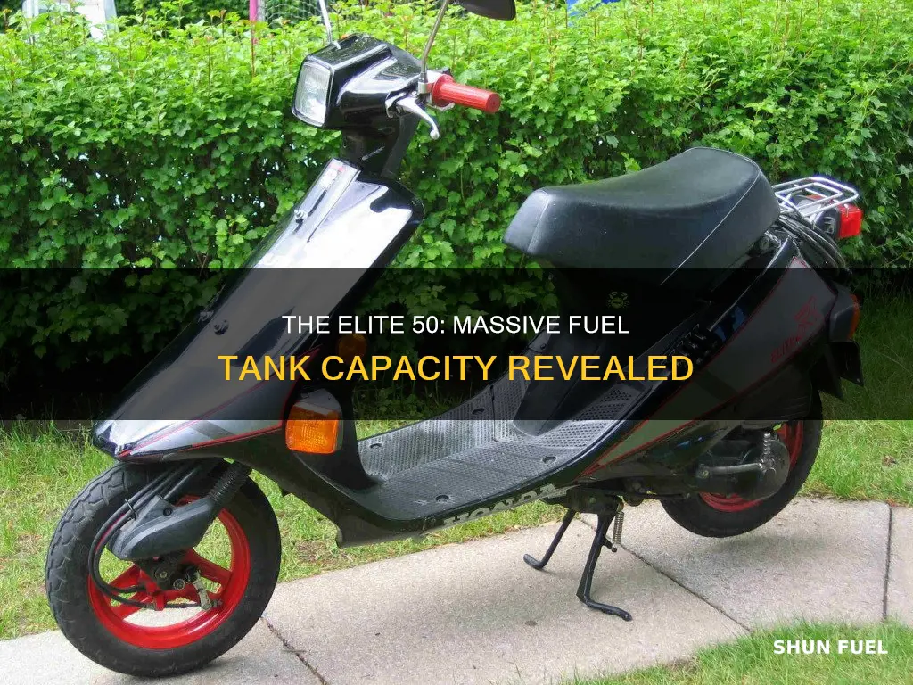 how big is the elite 50 fuel tank
