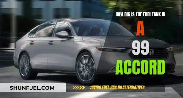 Fuel Tank Capacity of a 1999 Honda Accord