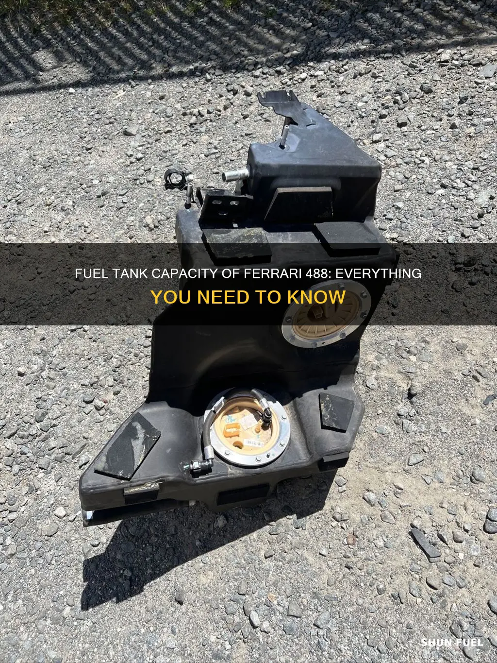 how big is the fuel tank in a ferrari 488