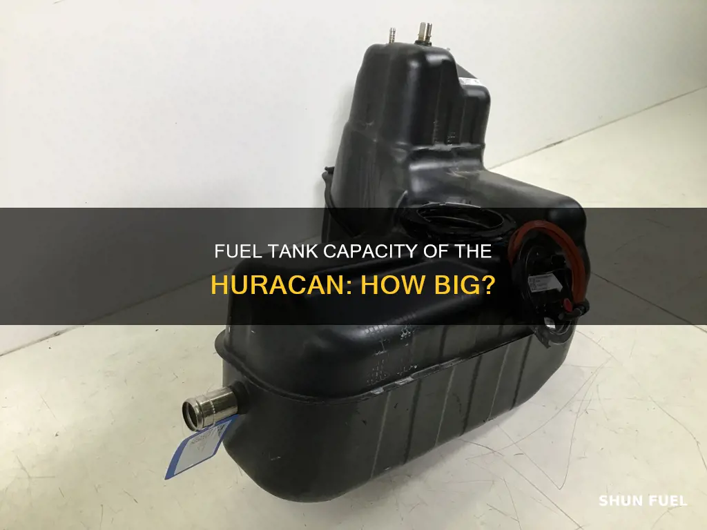 how big is the fuel tank in a hurracan