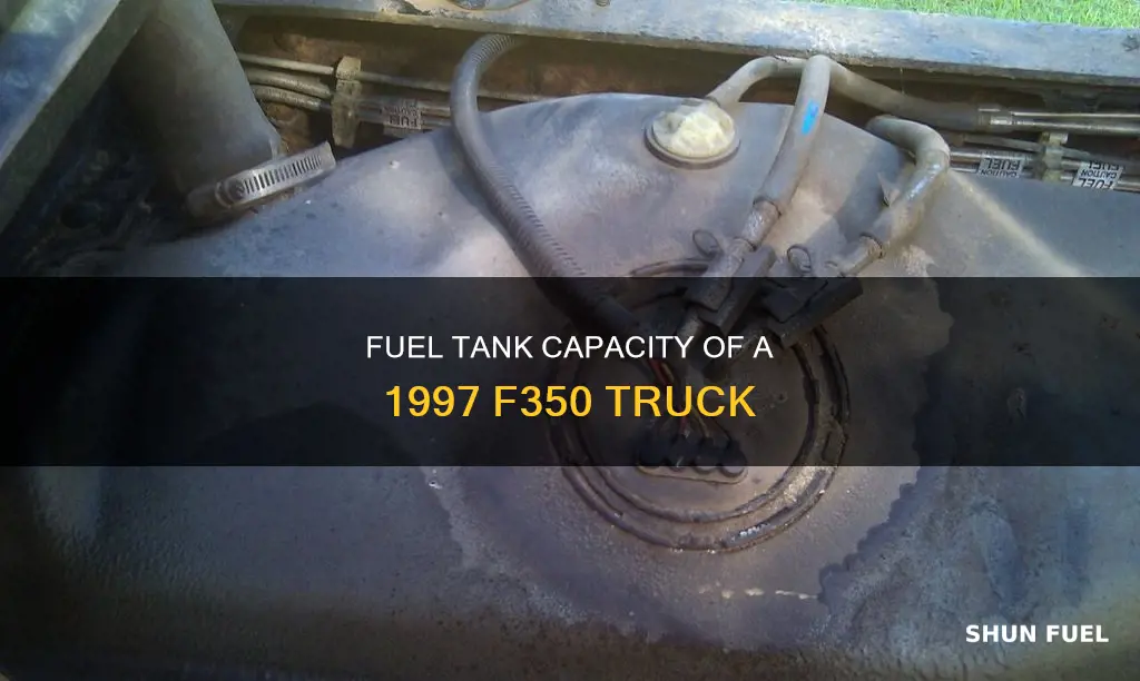 how big is the fuel tank on a 1997 f350
