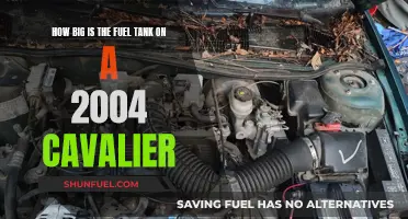 Fuel Tank Capacity of 2004 Cavalier Models