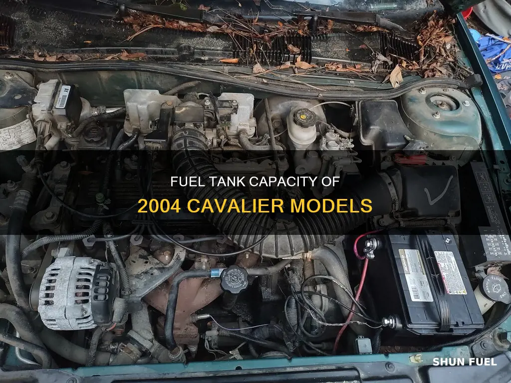 how big is the fuel tank on a 2004 cavalier