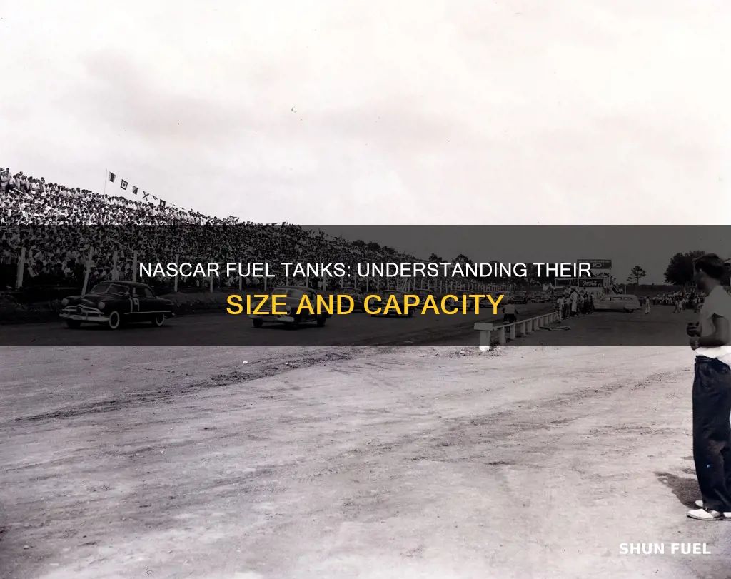 how big is the fuel tank on a nascar car