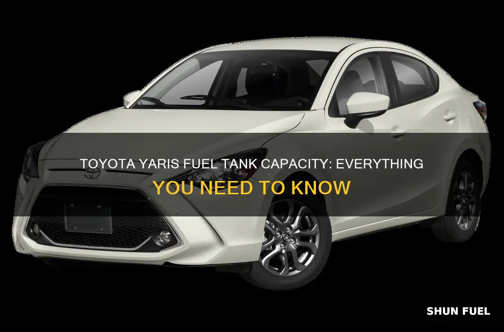 how big is the fuel tank on a toyota yaris