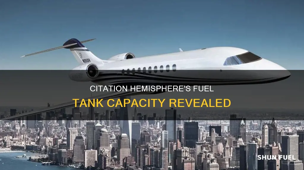 how big is the fuel tank on citation hemisphere