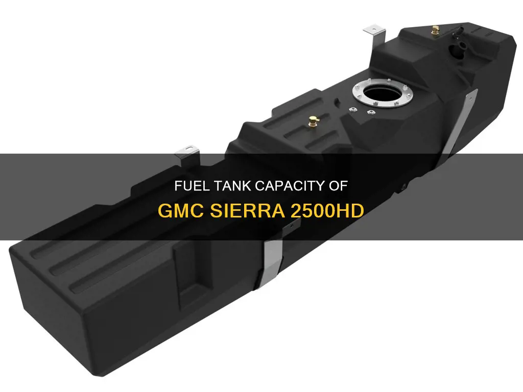 how big the fuel tank on a 2500hd gmc sierra
