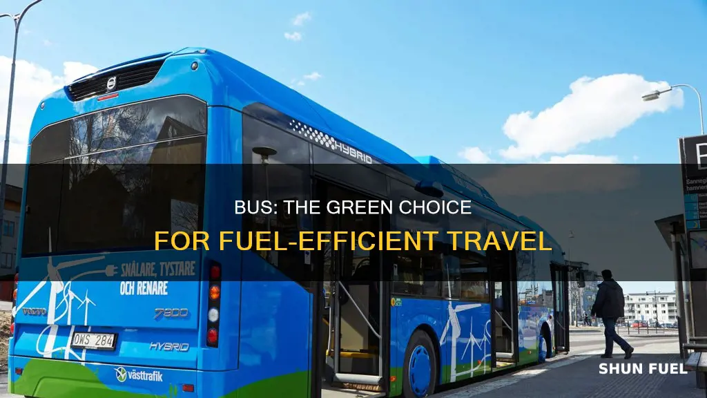 how bus is more fuel efficient than car