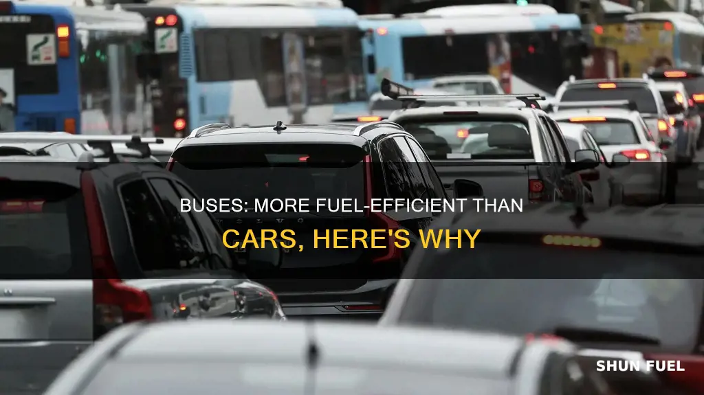 how bus is more fuel efficient than car