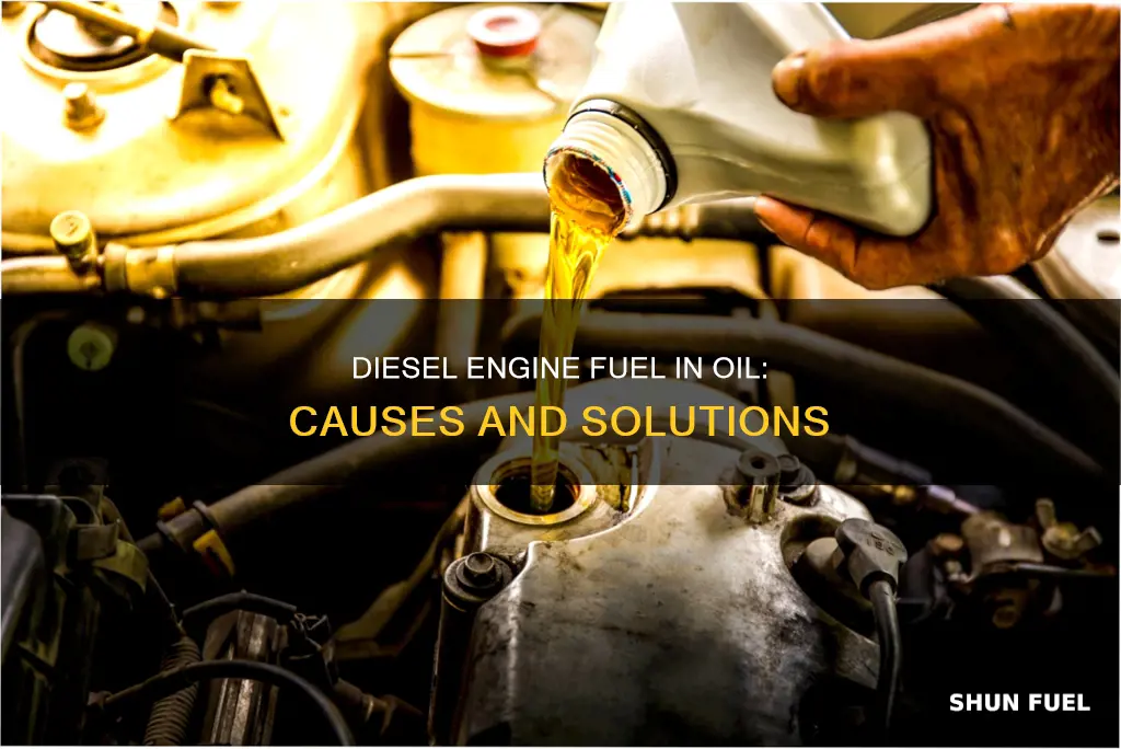 how can a diesel engine get fuel in the oil