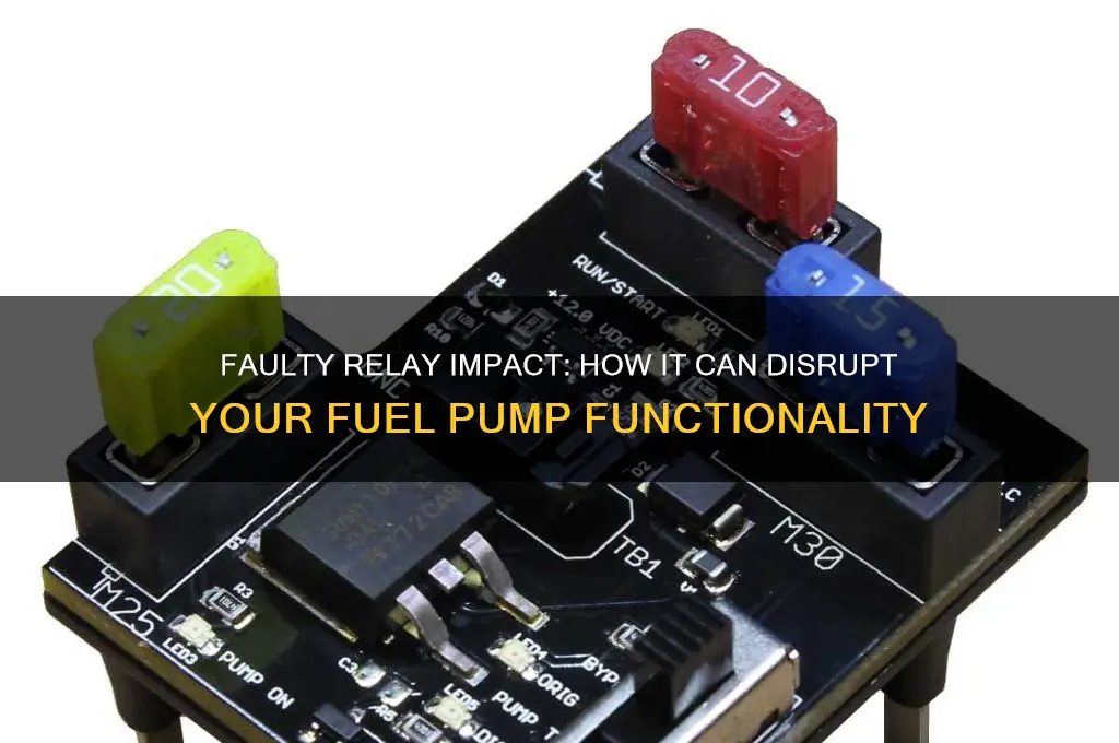 how can a faulty relay affect my fuel pump