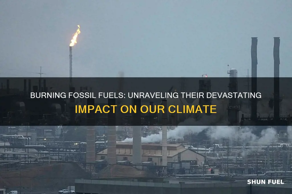 how can burning fossil fuels affect the climate