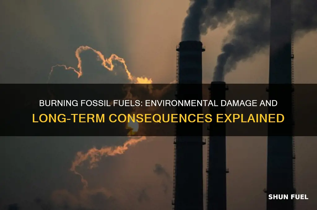 how can burning fossil fuels damage the environment