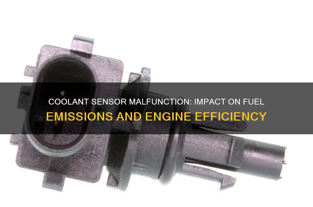 how can coolant sensor affect fuel emissions