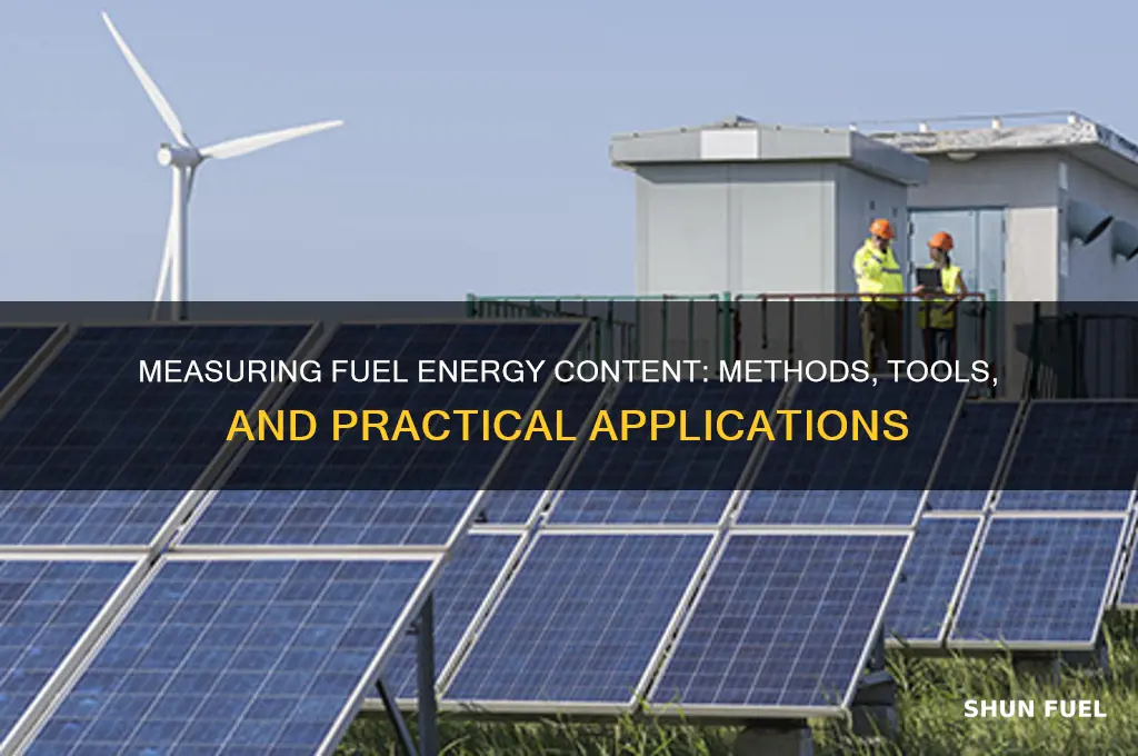 how can energy content of fuels be measured