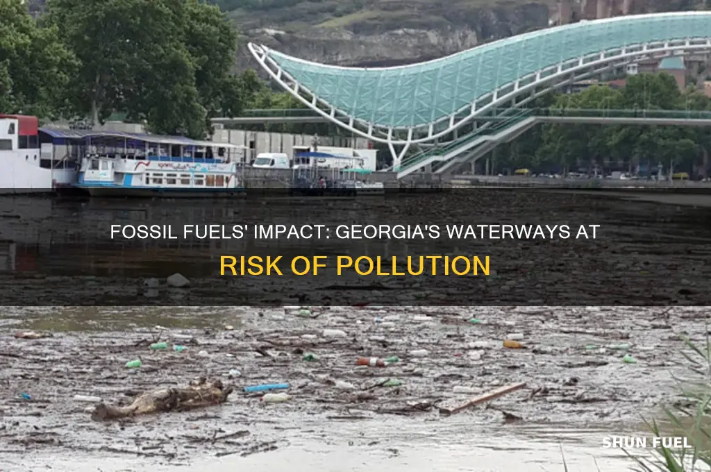 how can fossils fuels pollute waterways in georgia
