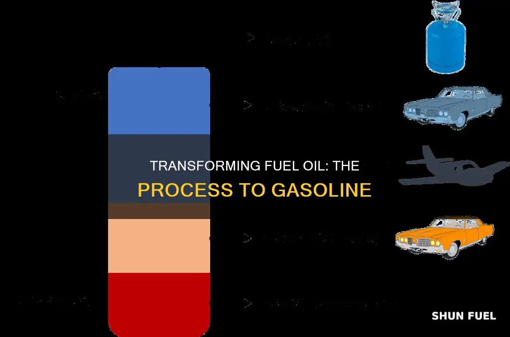 how can fuel oil be changed into gasoline