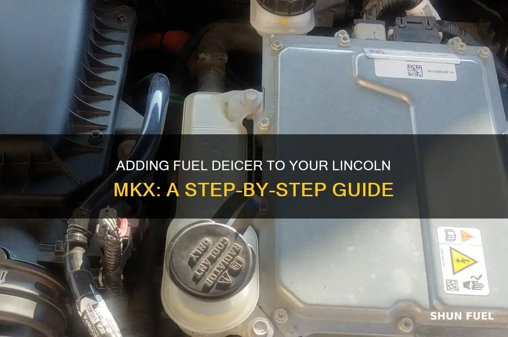 how can i add fuel deicer to my lincoln mkx