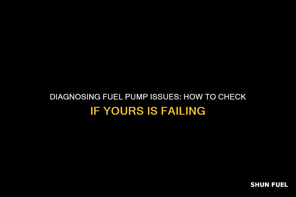 how can i check if my fuel pump is bad