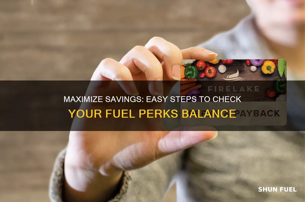 how can i check my fuel perks