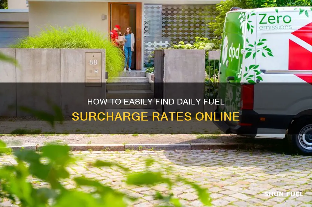 how can i find daily fuel surcharge